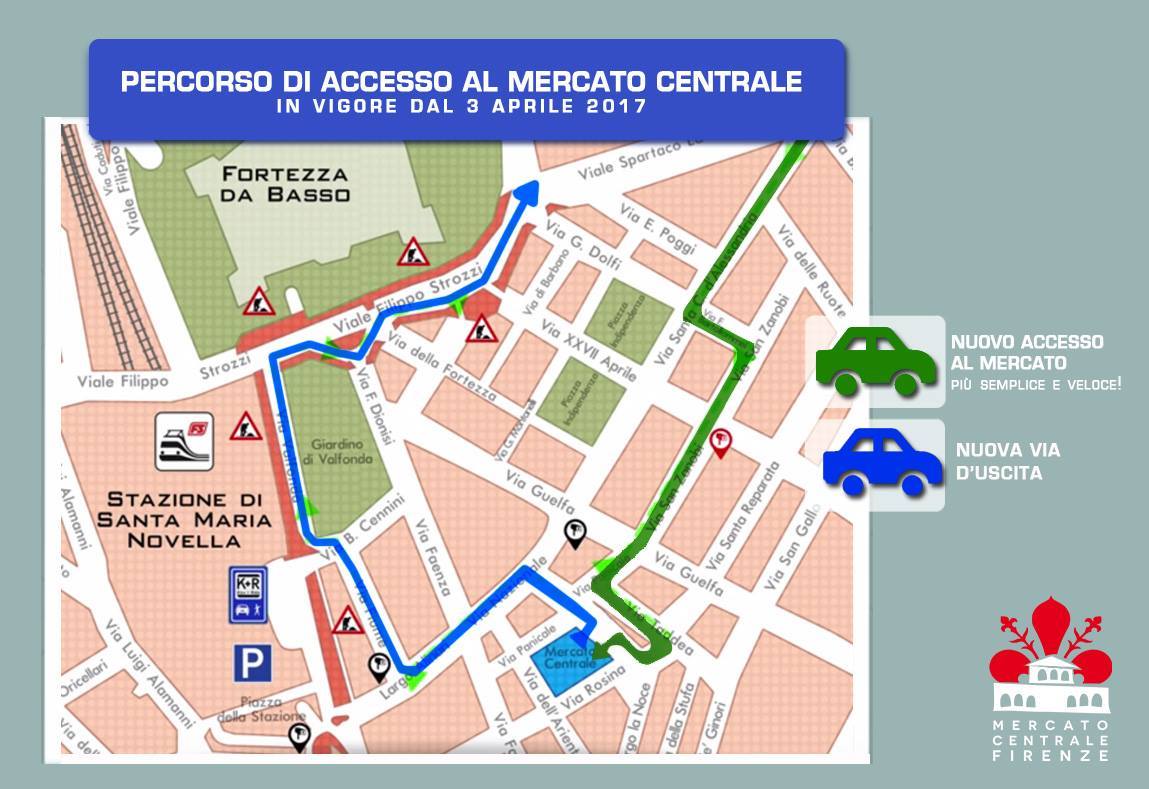 mercato centrale firenze come arrivare mappa